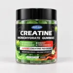 Health Nova Green Apple creatine gummies — studio product photograph